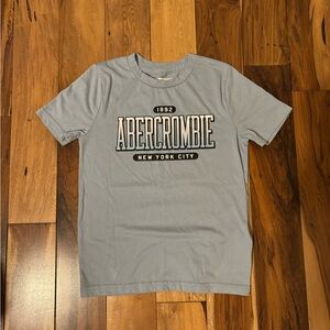 Abercrombie NYC Logo Graphic Tee | Light Blue | Size 7/8 Kids